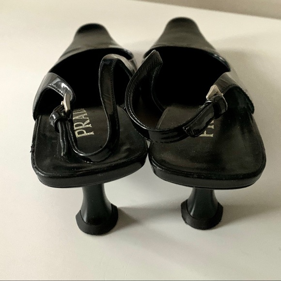 SOLD PRADA Vintage 90’s Black Slingback heel - Picture 5 of 14